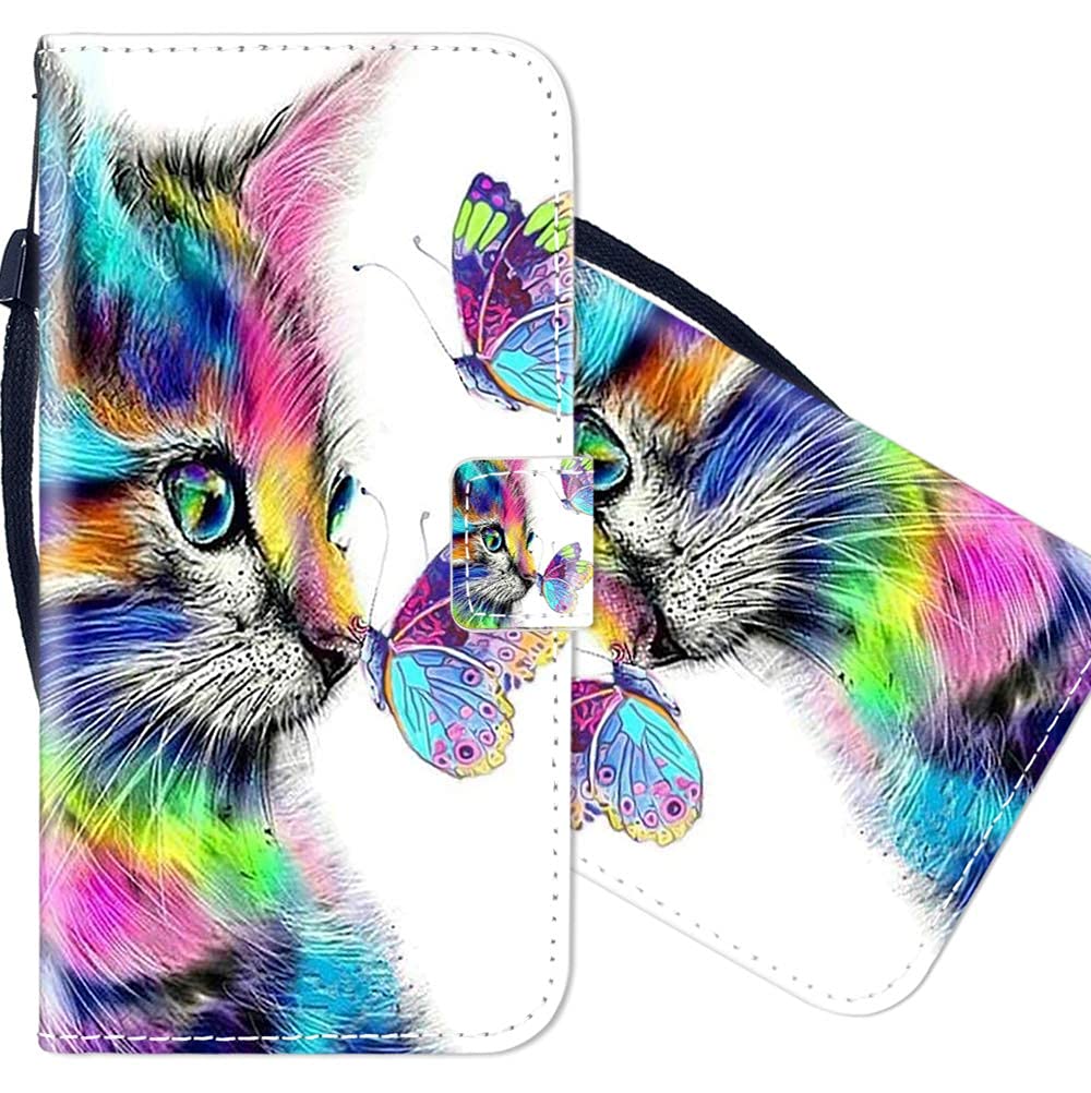 Sunrive Cover compatibile con vivo Y33e, Custodia con supporto di stand e in Pelle artificiale per carte di credito Portafoglio Flip Chiusura Magnetica Protettiva bumper(T magnolia