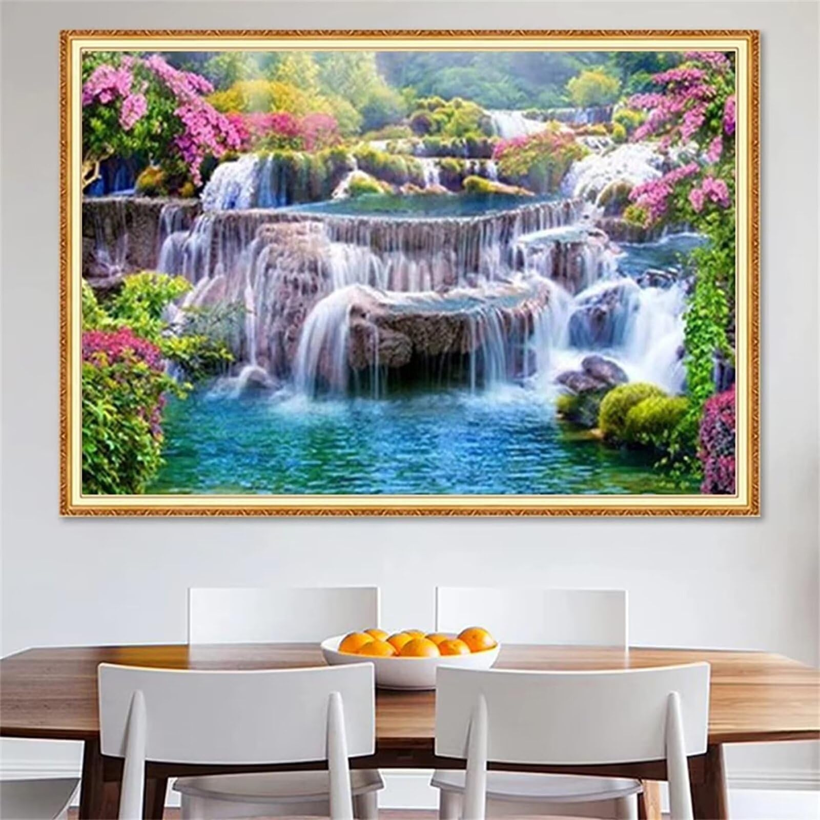 Broderie diamant 5D cascade 60x90cm canevas kit complet peinture diamant loisir