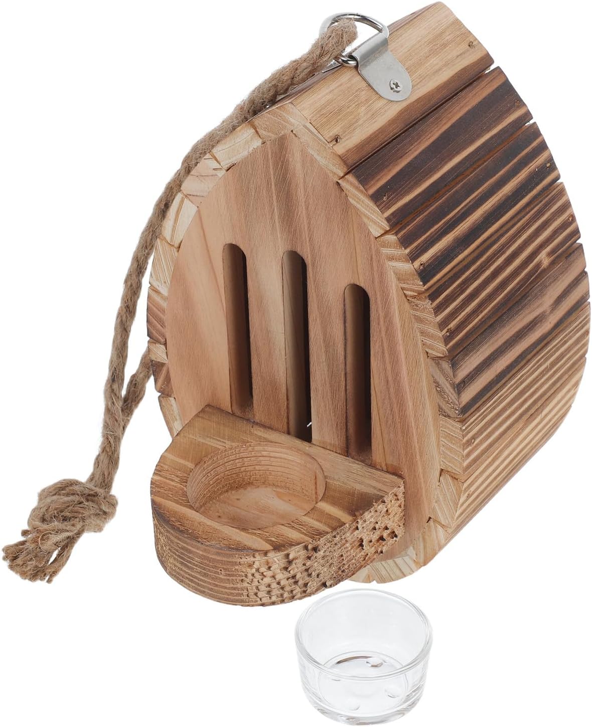 Wooden Butterfly House with Feeder Hanging Garden Habitat Shelter for Outdoor Patio Yard Decoration