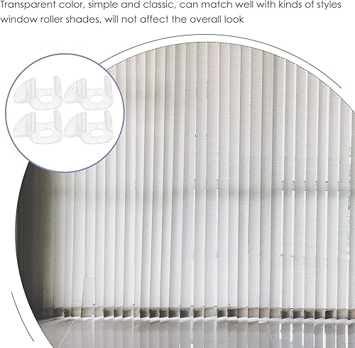 Miniatura 9 de Tofficu 4 tiradores sin cordón para ventanas, fáciles de instalar, material resistente para persianas enrollables
