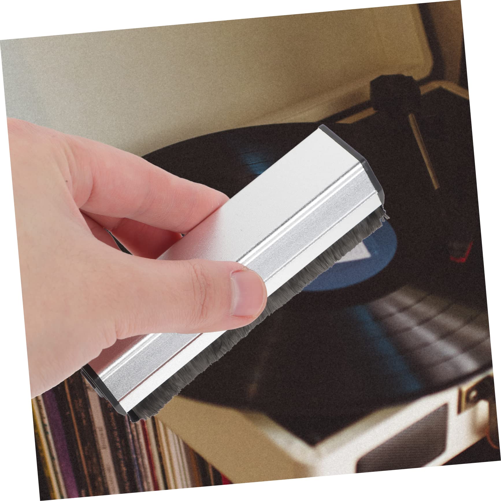 ibasenice 3pièces Brosse De Nettoyage pour Disques Vinyles Set Complet pour Éliminer La Poussière Taches des Disques Et CD Accessoire Antistatique pour