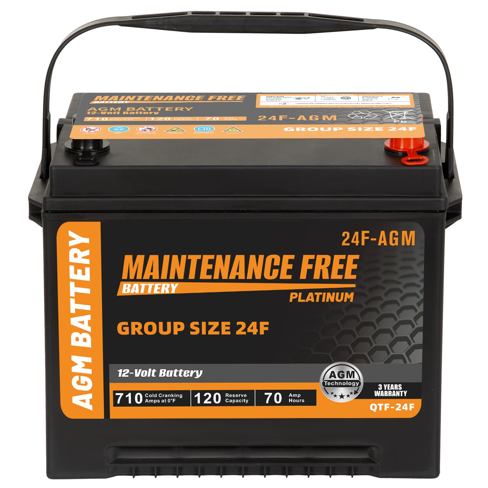 Autocessking Group 24F AGM Battery