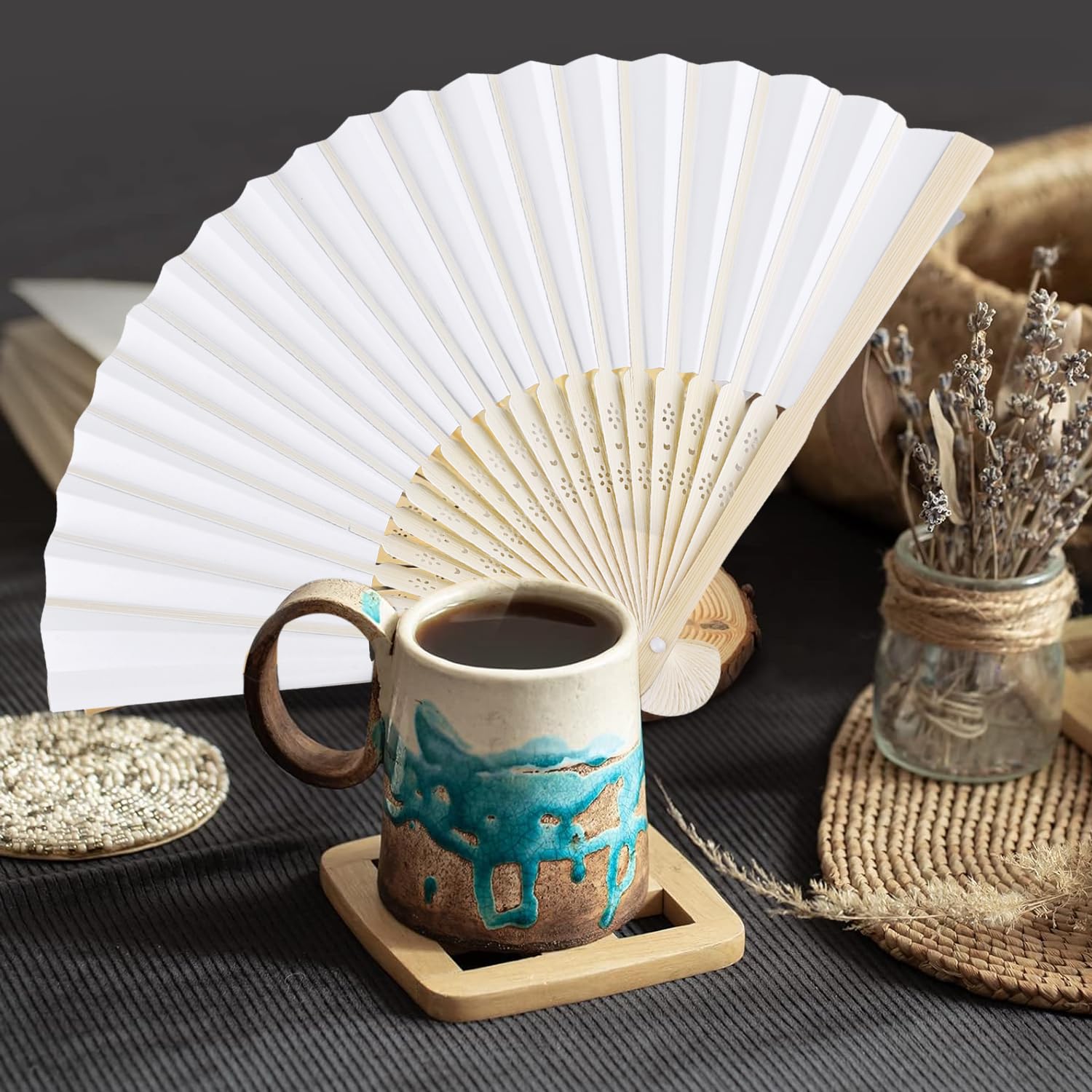 5 Pièces Moulure Bois Décorative - Rosace Florale Pour Meubles & Portes