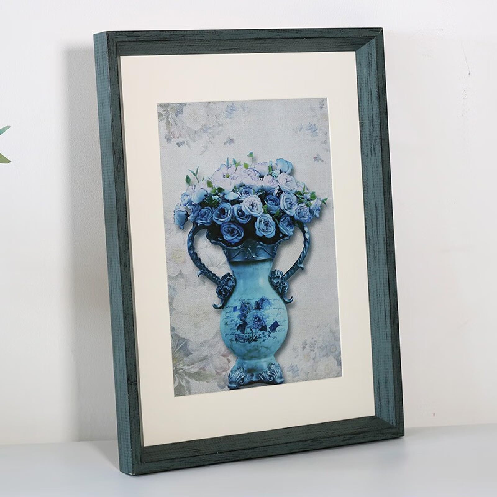 Fotorahmen Wohnkultur Bilderrahmen Massivholz Tiefblauer Desktop 21 × 29,7 cm