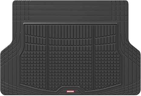 Motor Trend Premium FlexTough All-Protection Cargo Mat Liner – w/Traction Grips & Fresh Design, Heavy Duty Trimmable Trunk Liner for Car Truck SUV, Black (OF-985-BK)