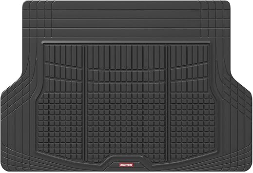 Motor Trend Premium FlexTough All-Protection Cargo Mat Liner – w/Traction Grips & Fresh Design, Heavy Duty Trimmable Trunk Liner for Car Truck SUV, Black (OF-985-BK)