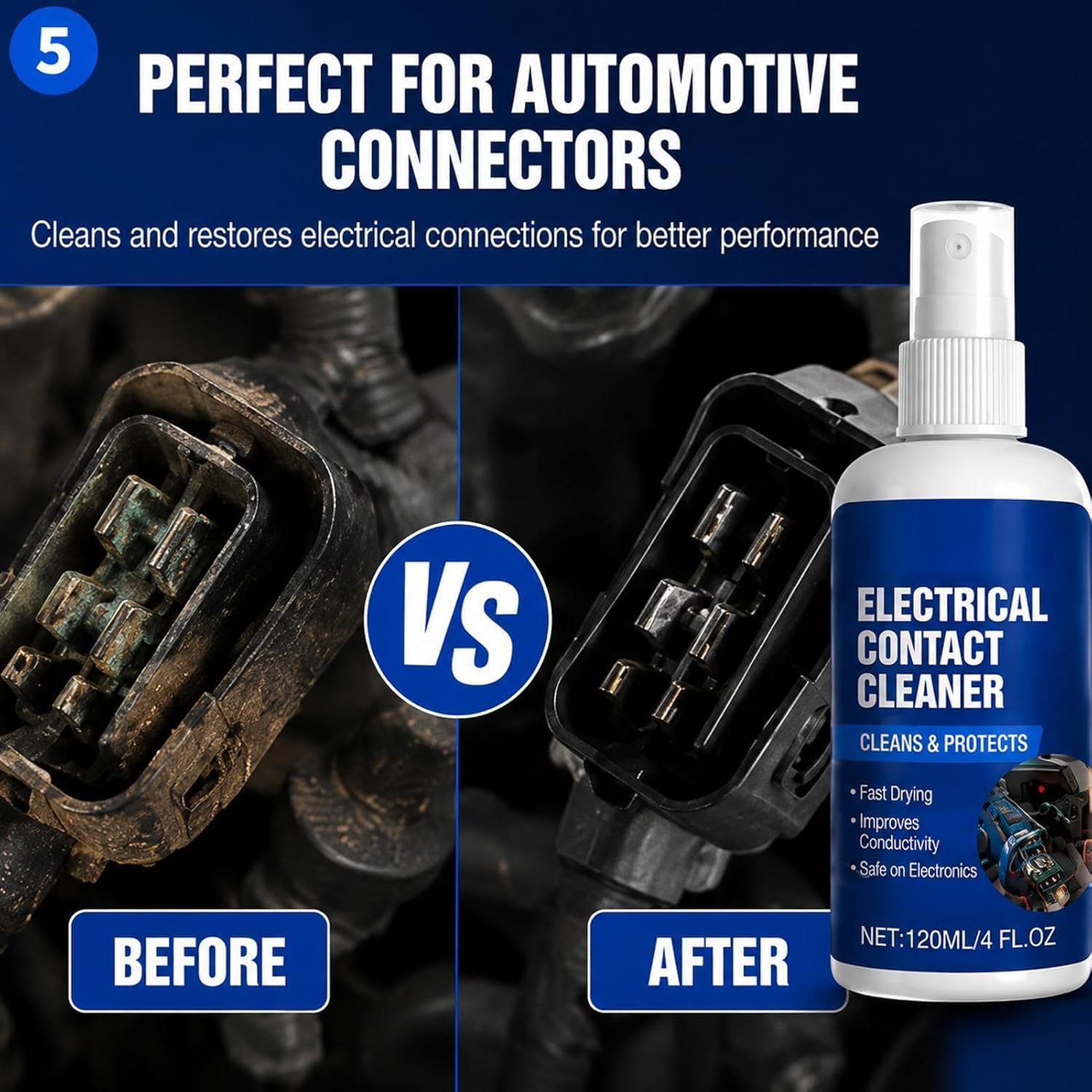 Electrical Cleaner Spray 120ml Wiring Connector Care Solution
