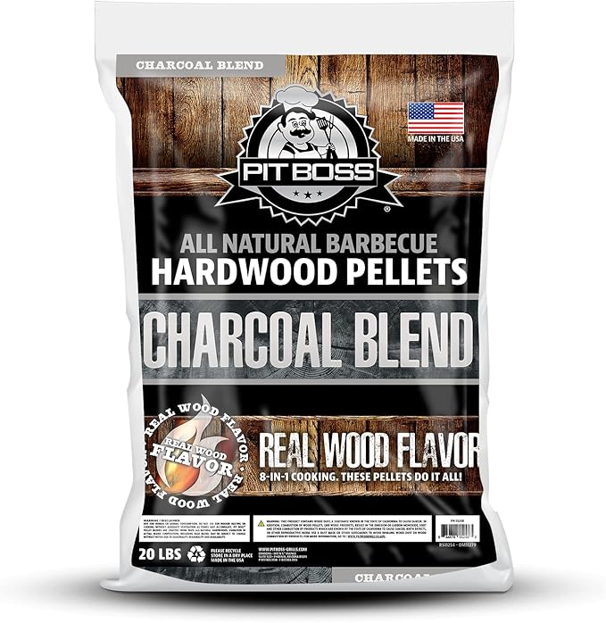 Pit Boss Charcoal Blend Pellets Pit Boss 20 lb Charcoal Blend Hardwood Pellets