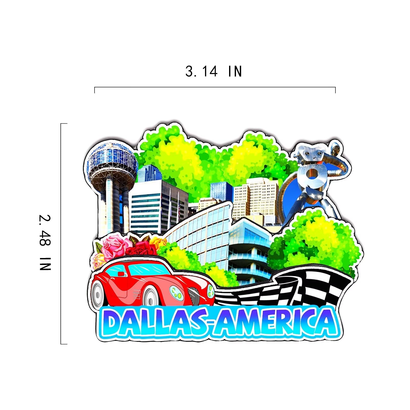 Orlaybar Corpus Christi Texas USA America - Imán Decorativo Para Refrigerador 3D, Recuerdo De Viaje A La Ciudad, Regalos Turísticos, Hecho A Mano, Imán Para Nevera, Decoración Del Hogar -3835