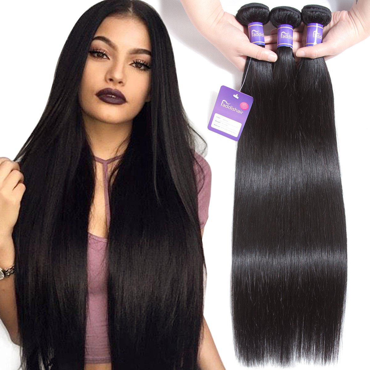Brazilian Hair Bundles 8"24" Body Wave Bundles with