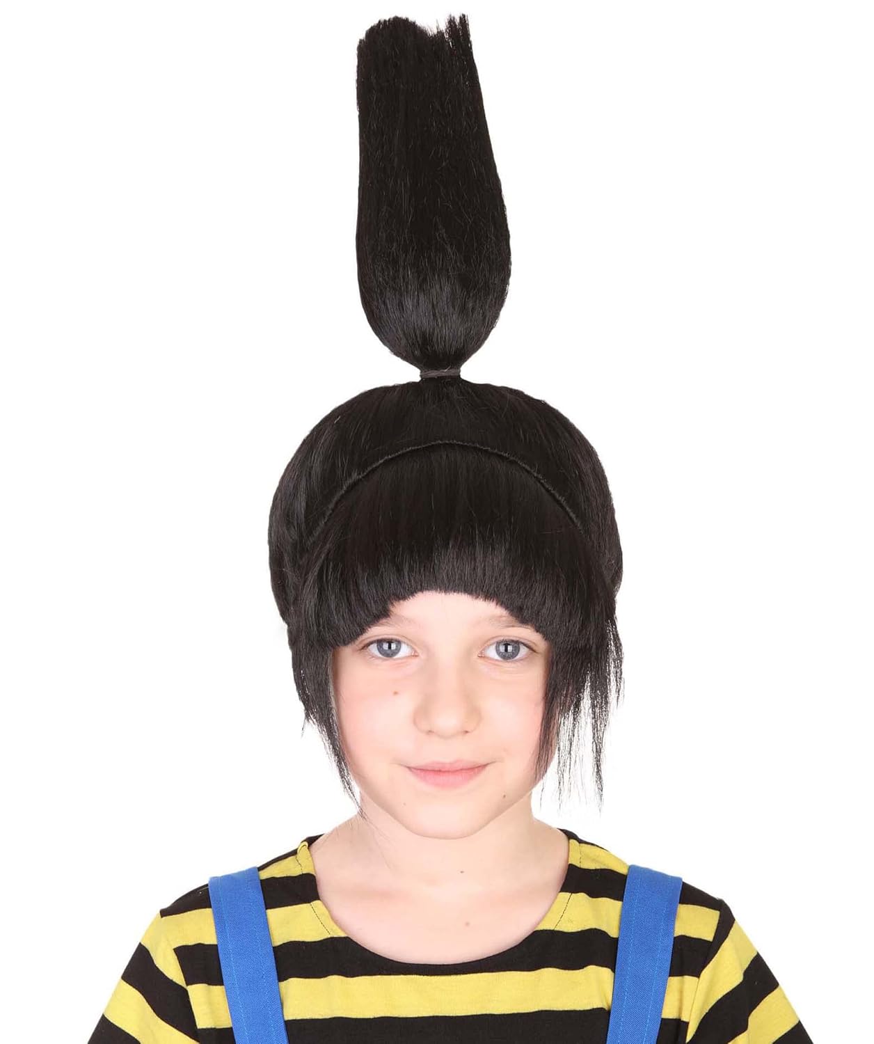 HPO Women's Anime Cosply Wig for Adult | Black Halloween Party Wig for Women | Animation Movie Fan Hair Style for Costume Party