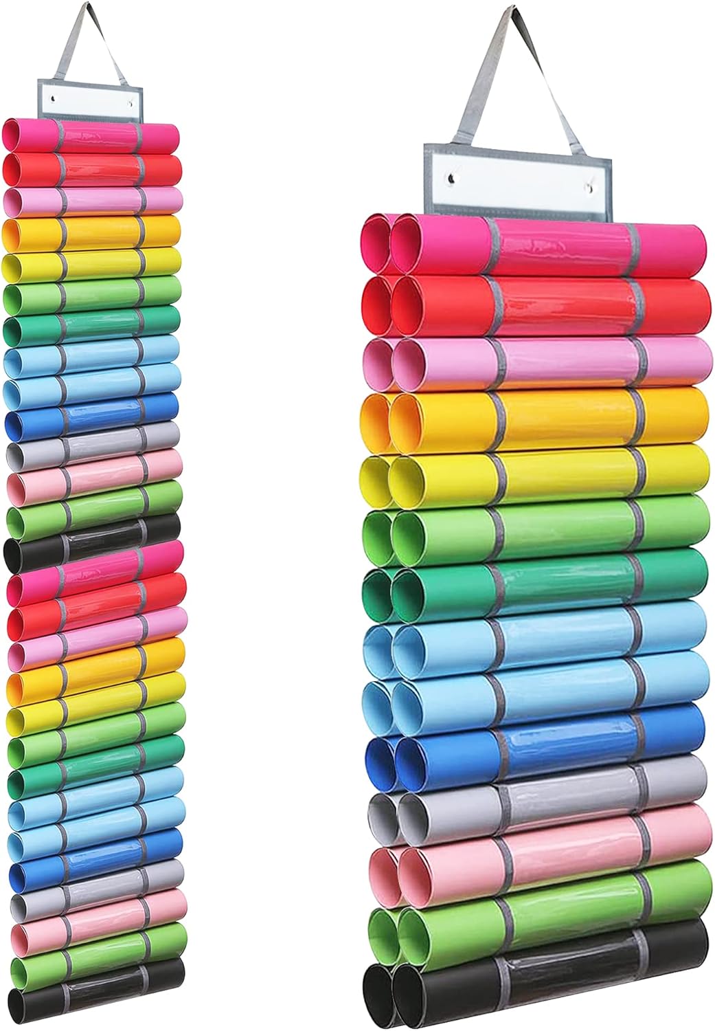 Gransuncy Storage Vinyl Roll Holder, Rack Wall Mount/Hanging Over The Door Vinyl Storage Organizer for Craft Room, Closet, Door