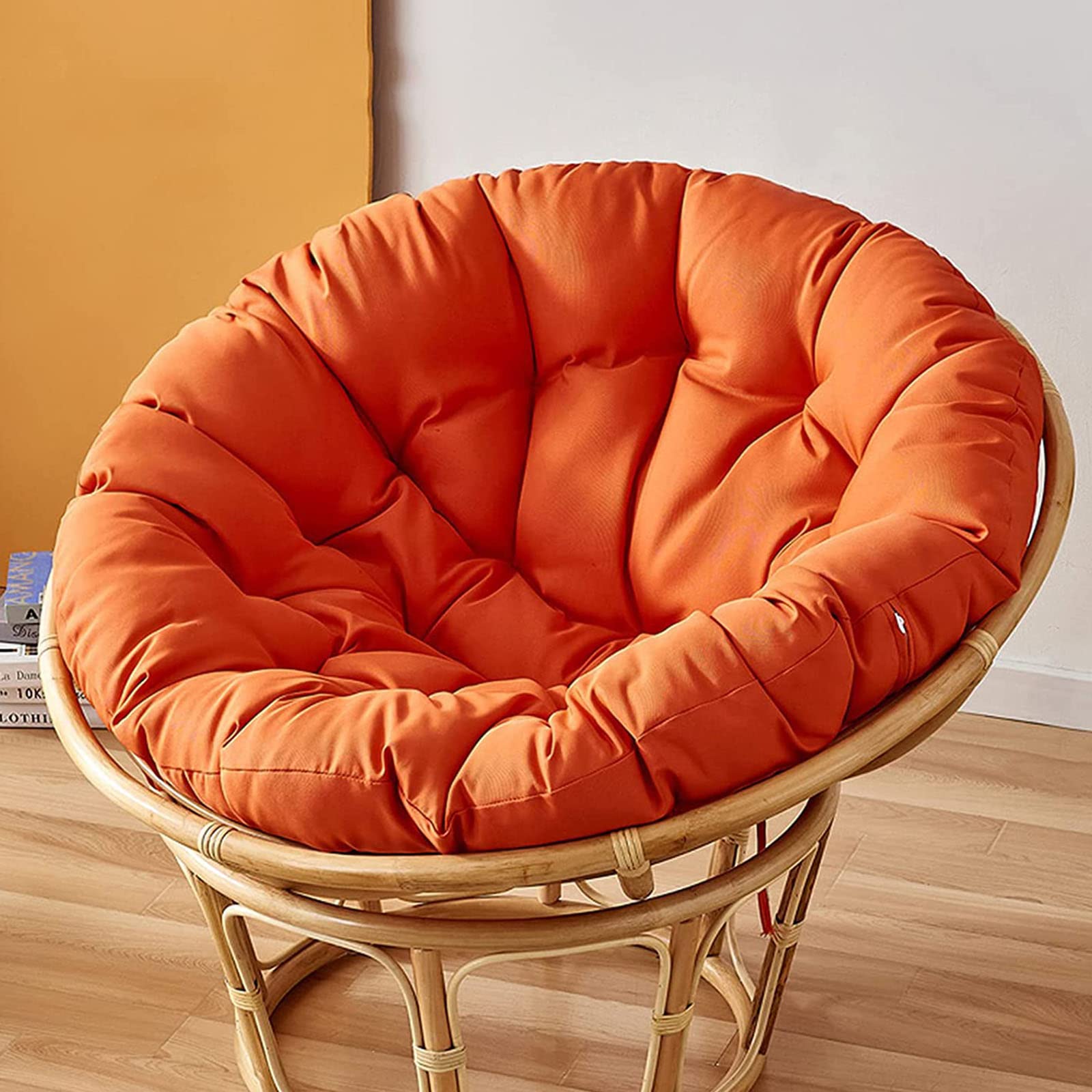 SHAIRMB Papasan Round Chair Cushions,Thick Egg Nest Seat Cushions, Waterproof Swing Chair Cushion Outdoor, Removable and Washable, Without Chair,ordinaryG,105 * 105cm