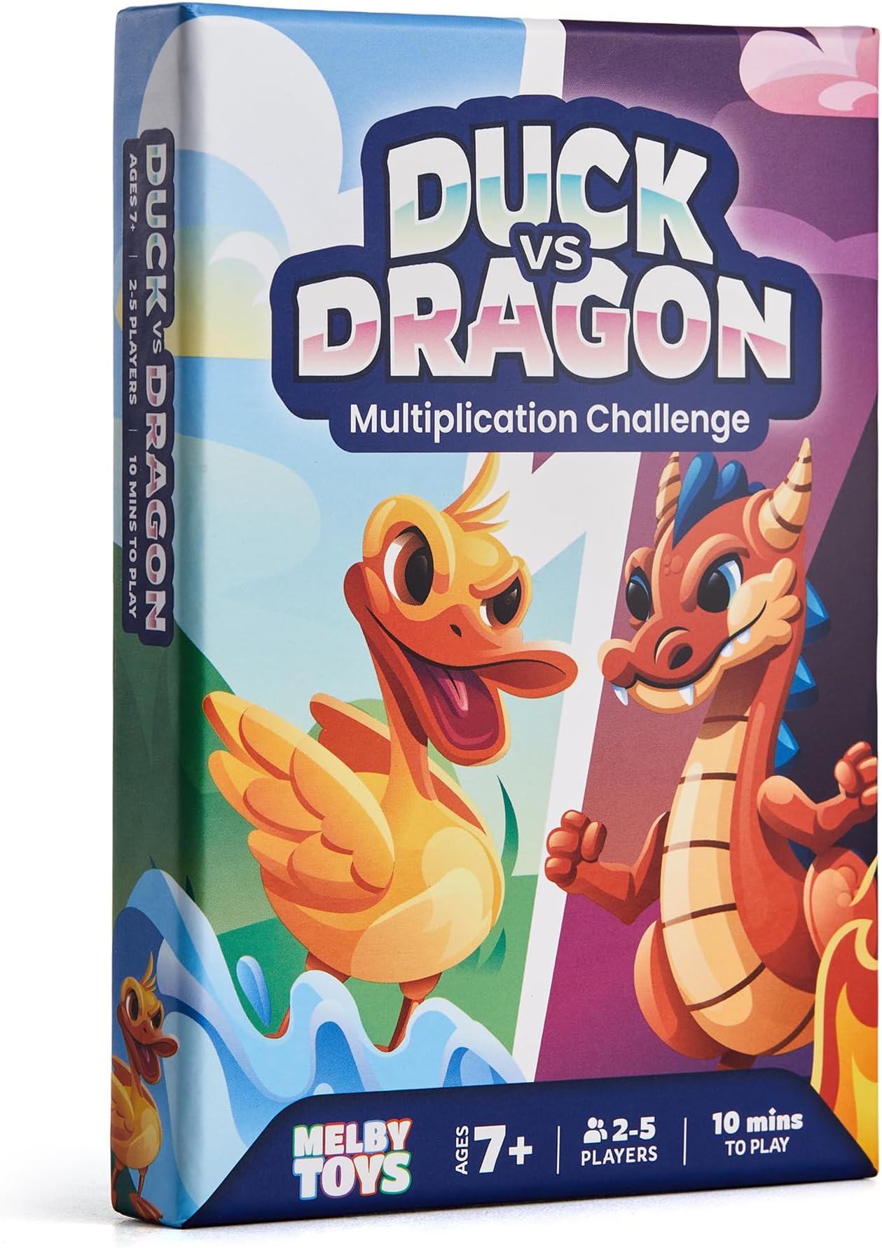 Ducks vs Dragons Multiplication Game - Math Games for Kids 8-12 - Fun Card Game for Learning Times Tables 0-12 - Math Facts Games for 3rd 4th 5th Grade