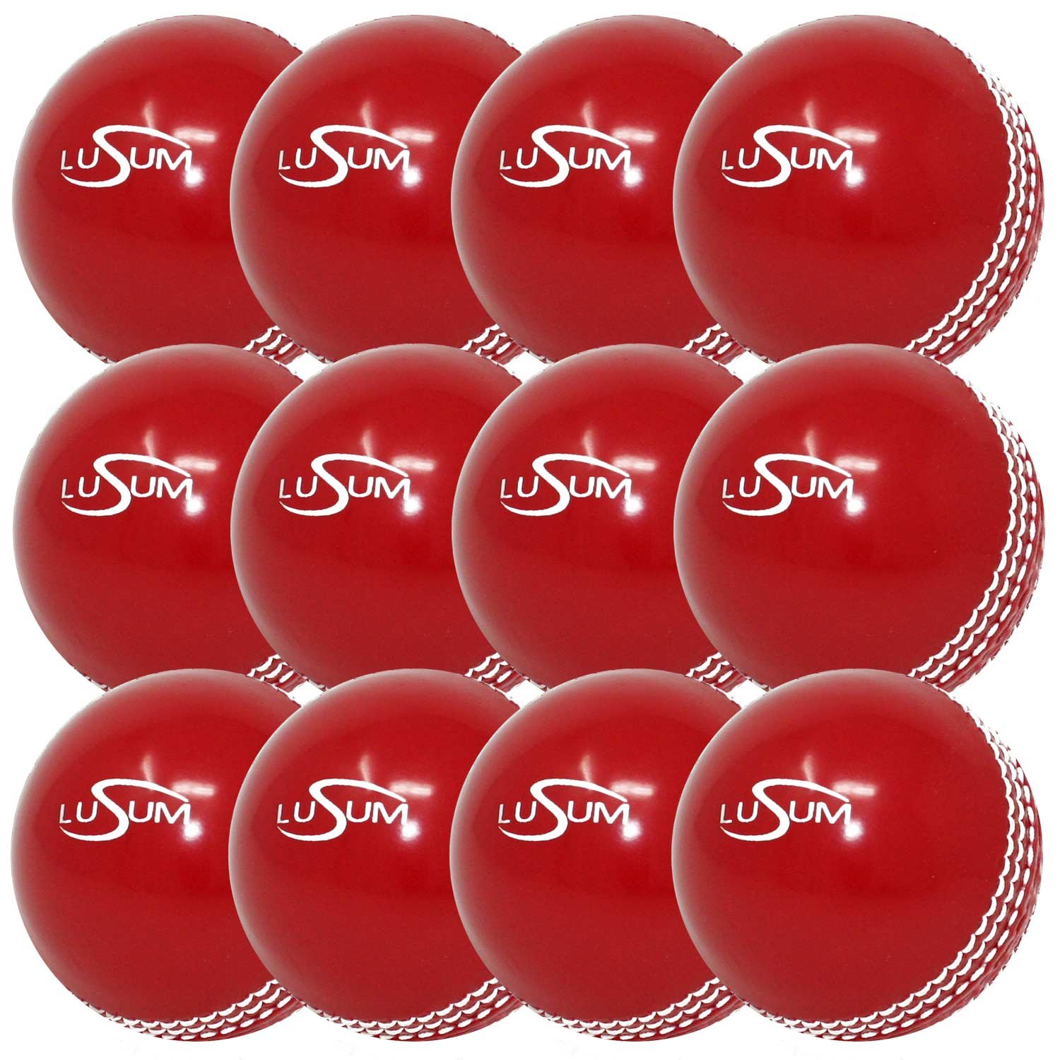 Lusum Safety 'Incrediball' Practice Cricket Balls x 12 (1 Dozen) (Youth)