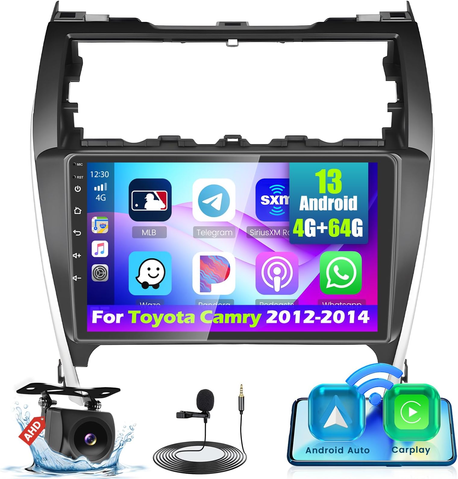Android 15 Car Stereo For Toyota Highlander 2000-2007 - 9" Touchscreen With Wireless CarPlay & Android Auto