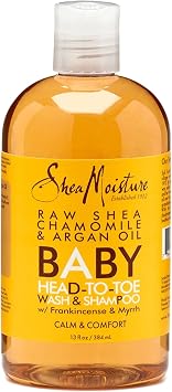 Shea Moisture Raw Shea Butter Chamomile & Argan Oil Baby Head-to-Toe Wash & Shampoo - 13 oz