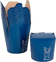 Vista 5 de Restaurantware Bio Tek - Contenedores de comida de 3.2 x 2.9 x 4 pulgadas, 200 cajas de fideos duraderas, desechables y sostenibles, cajas redondas