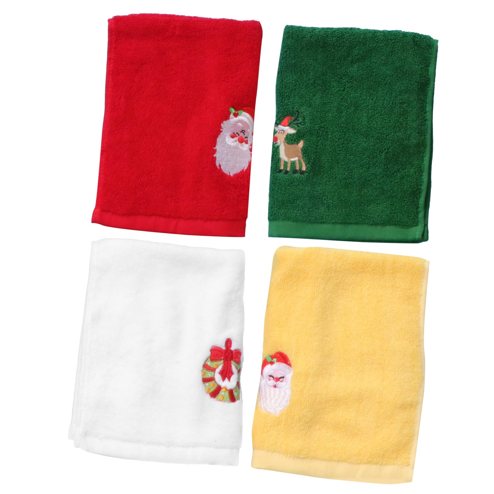 12piezas Toallas De Navidad Bordadas Toallas para Cocina y Baño Absorbentes y