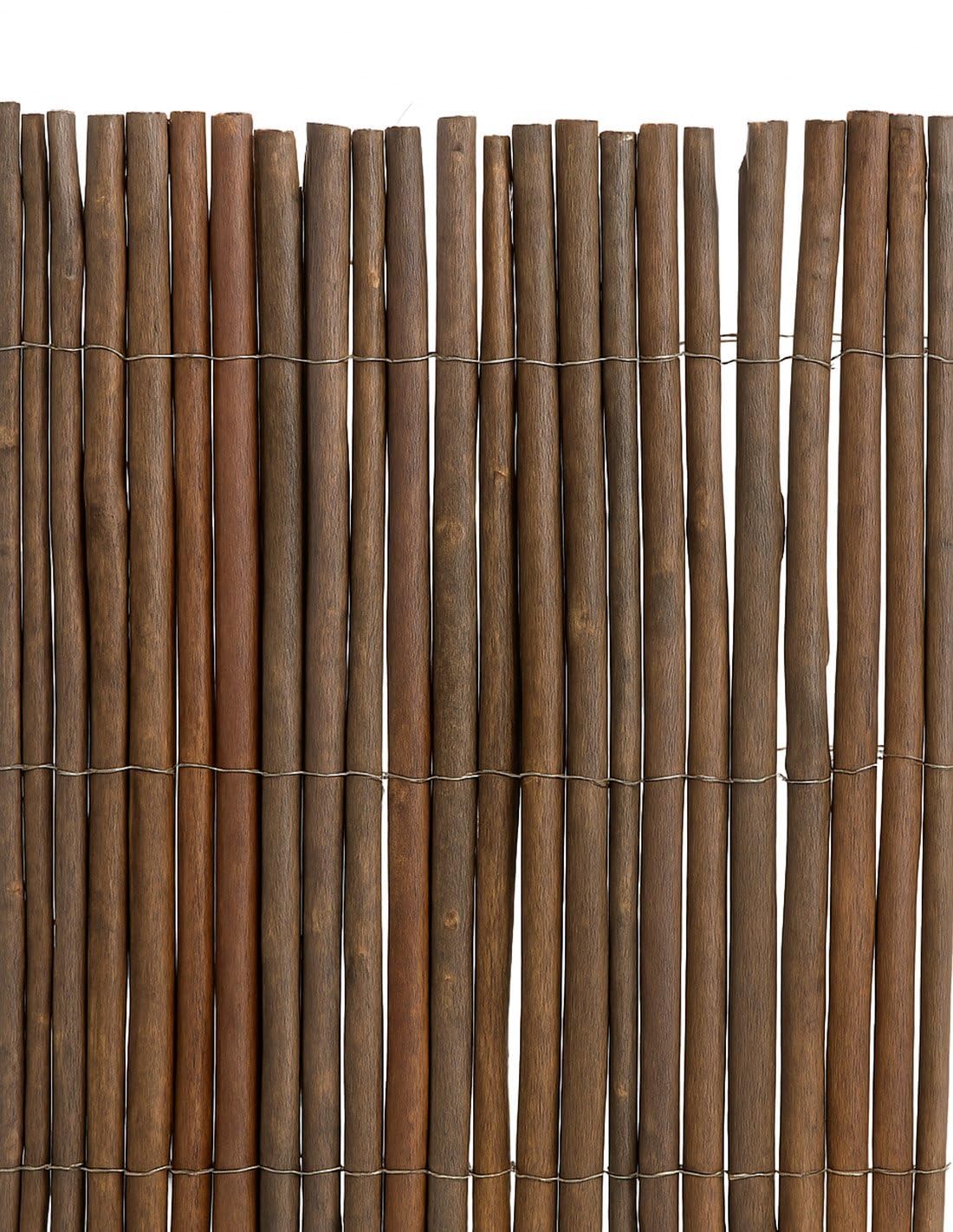 JARDIN202 - Cerramiento de Mimbre Natural Ecológico 80% Ocultación | Valla de Ocultación Decorativa Resistente | Rollo: 2 x 3 metros -