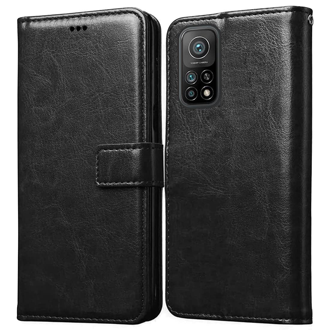 Amazon Brand - Solimo Flip Leather Mobile Cover (Soft & Flexible Back case) for Mi 10T / 10T Pro 5G (Black) (B08SRMFJ82) Amazon Price History, Amazon Price Tracker