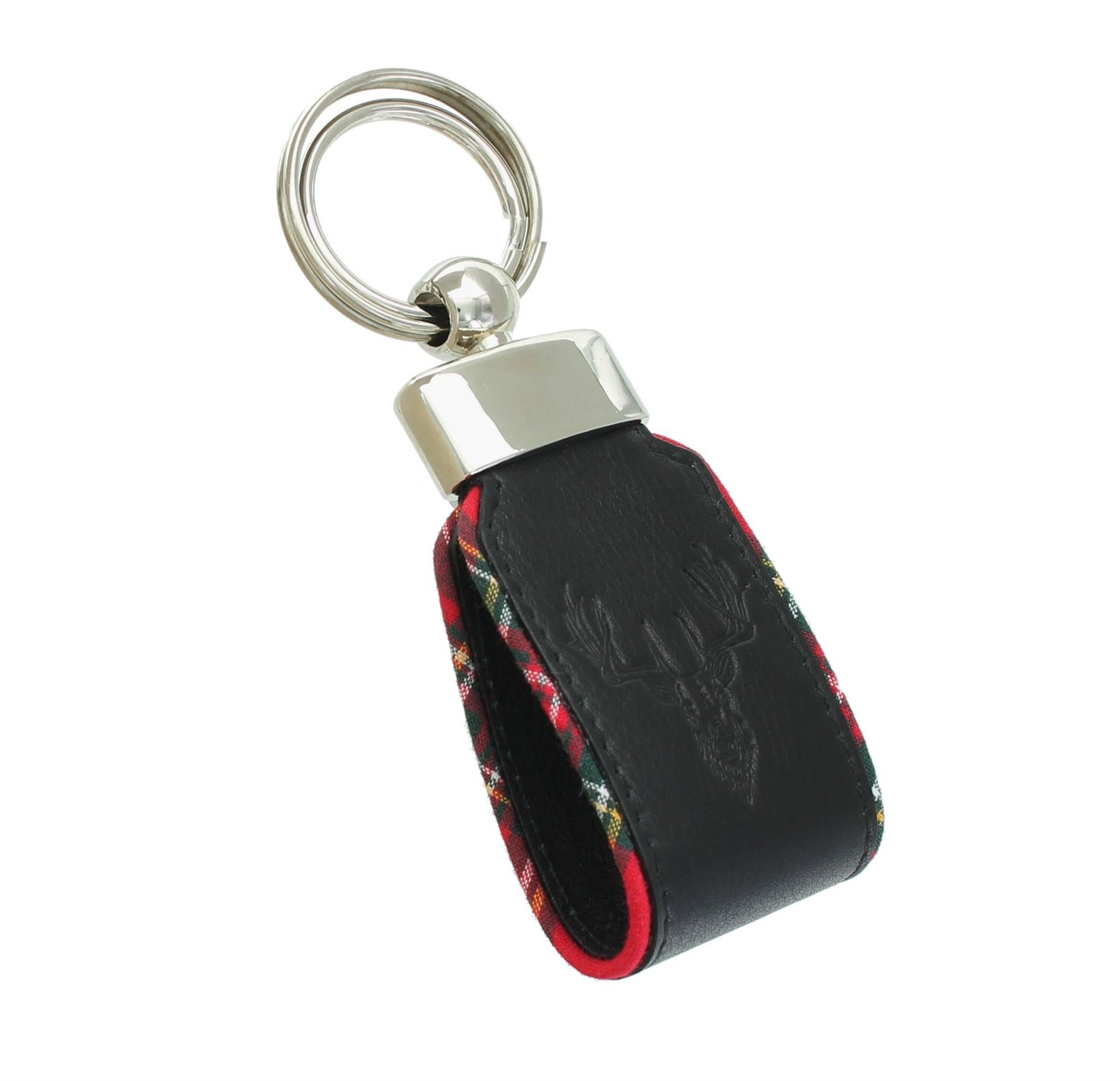 Mala Leather Black Braemar Collection Leather Keyring 5121_7