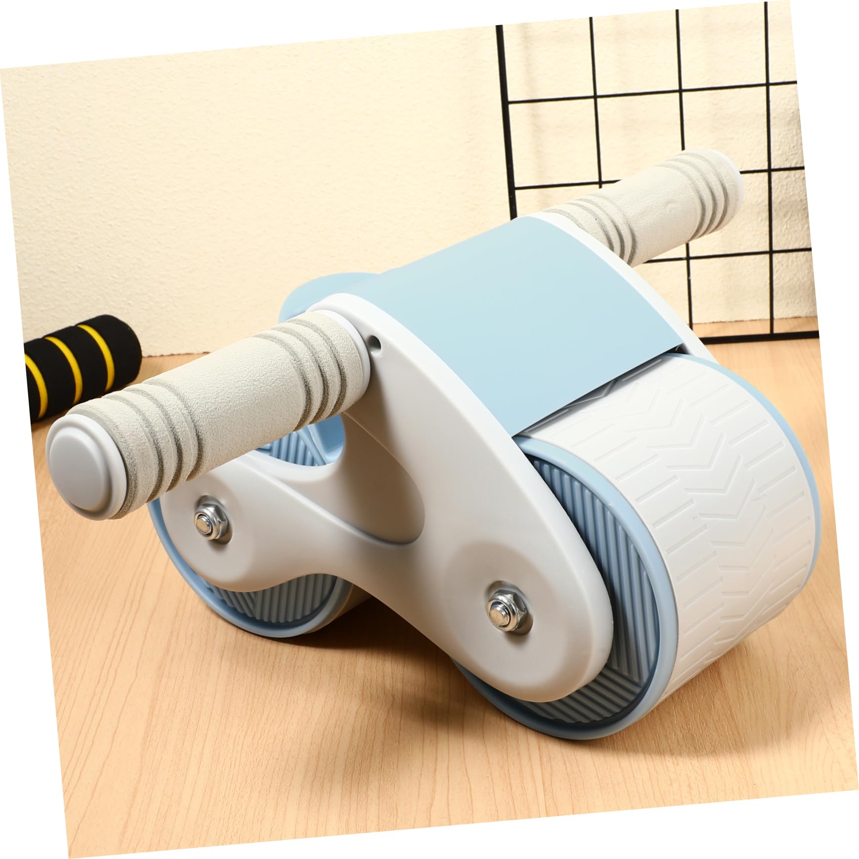 Rodillo Abdominal de Fitness con Rebote Automático, Doble Rueda
