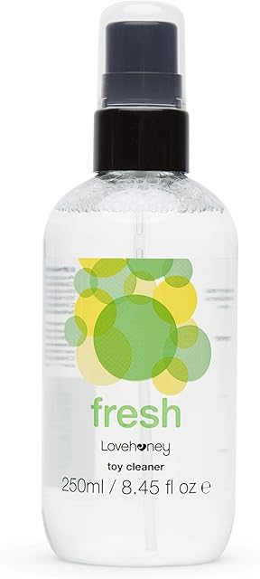 Lovehoney Fresh Toy Cleaner Spray - Water Based Formula - Safe and Hygienic - Easy to Use Spray Bottle - Compatible with All Adult Sex Toys -250ml