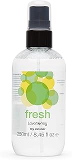 Lovehoney Fresh Toy Cleaner Spray - Water Based Formula - Safe and Hygienic - Easy to Use Spray Bottle - Compatible with All Adult Sex Toys - 8.5 fl oz