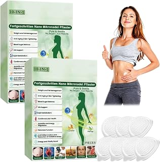 7 Stück Abnehmpflaster,10-in-1 Nano Mikronadel Patch,Hautfreundliches Pflegepflaster,Kosmetisches Pflaster für Körperpflege,für Stoffwechsel,Körperpflege,Bauch Weg,Bein Straffen,Mikronadelpflaster (D)