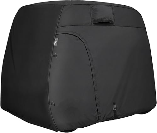 Explore Land Funda impermeable 600D para carrito de golf, universal, se adapta a la mayoría de marcas de automóviles de 246 pasajeros (opción de 3