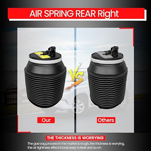Miniatura 7 de VIGOR Bolsa de resorte de aire trasera derecha compatible con Toyota 4Runner, Land Cruiser Prado y Lexus GX460 GX470 con resorte de aire para