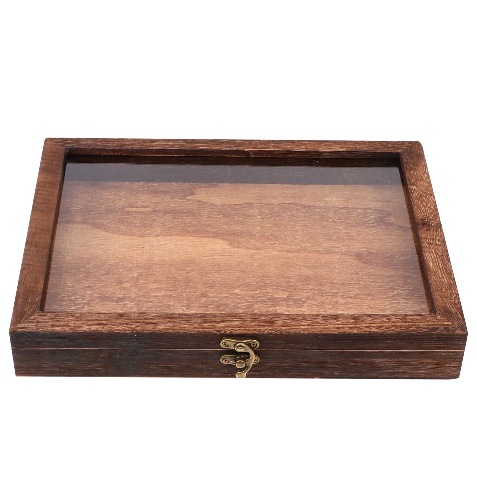 CONGARTENO Chic Butterfly Specimen Box Wooden Lid Display Case for Collectibles Storage
