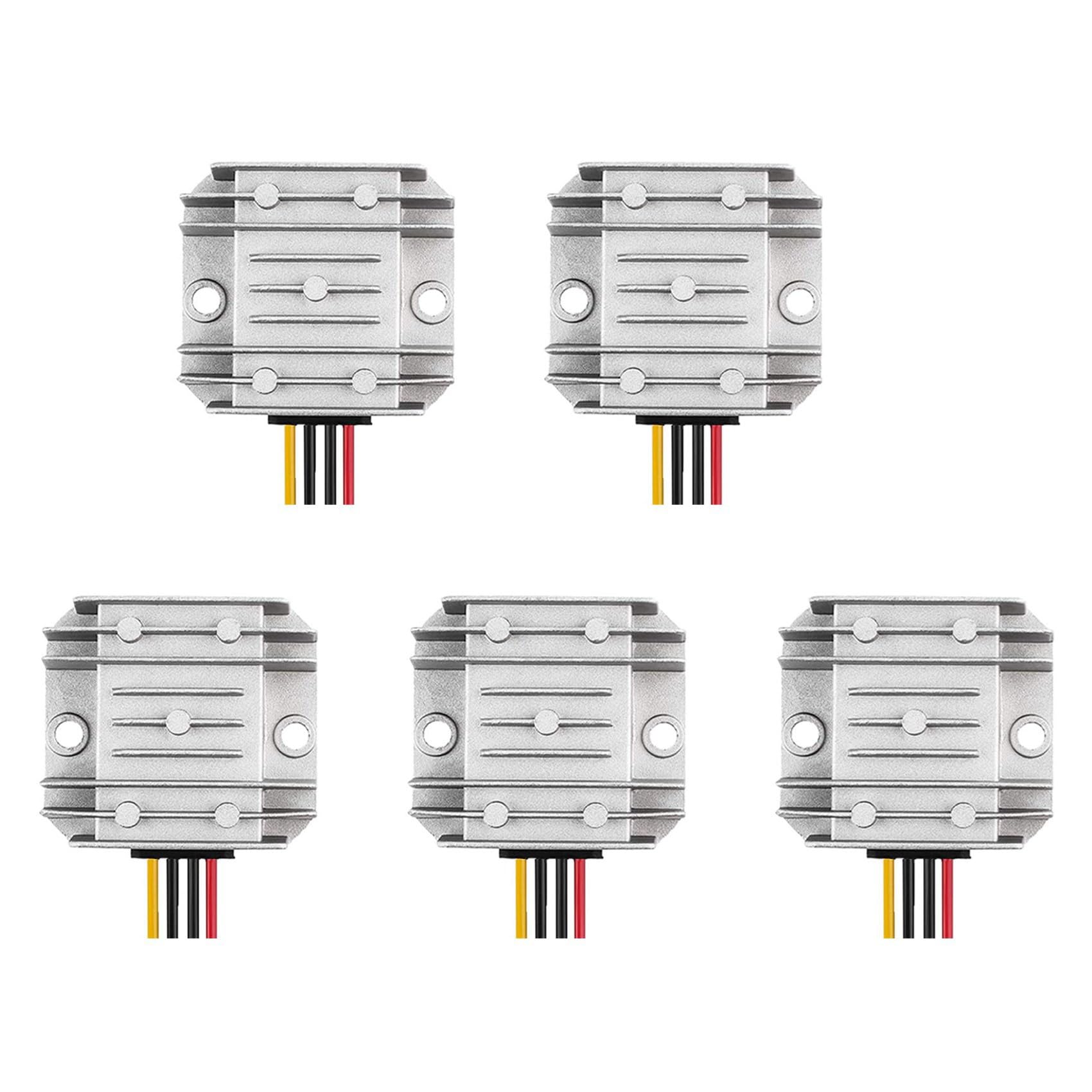 Jnchdghwa Silver 5X 5A 60W 12V Golf Cart 24V 36V 48V To 12V Converter Transformer Dc-Dc Converter Non-Isolated