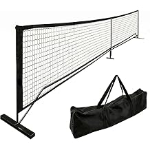 Portable Pickleball Net System, Pickle Ball Set with Wheels for Driveway, Indoor Steady Pickleball Stand with Carrying Bag for Backyards Outdoor