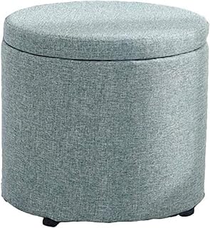 ROLTIN Upholstered Footstool Shoe Change Stool,Household Can Store Items,Strong Load Bearing Capacity,High Elastic Sponge,Pad Foot Stool Storage Footstool (Rose Red) (Cya