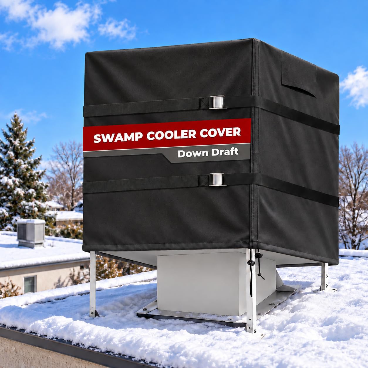 Down Draft Swamp Cooler Cover for Winter Evaporative Cooler,37"Wx37"Dx40"H