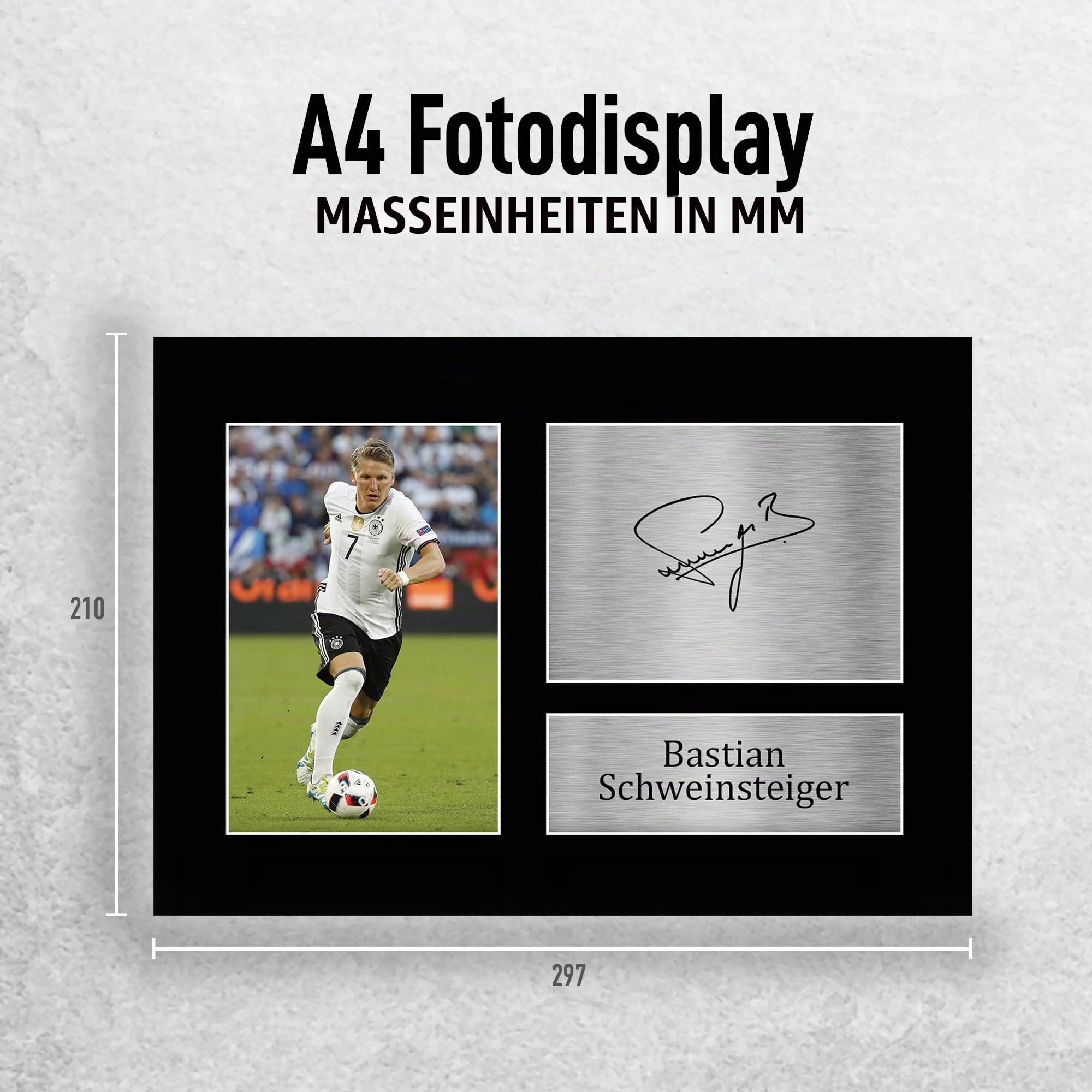 HWC Trading A4 Bastian Schwein Deutschland Geschenke gedruckt Autogramme Bild für Fans und Unterstützer der Unterzeichnung - A4