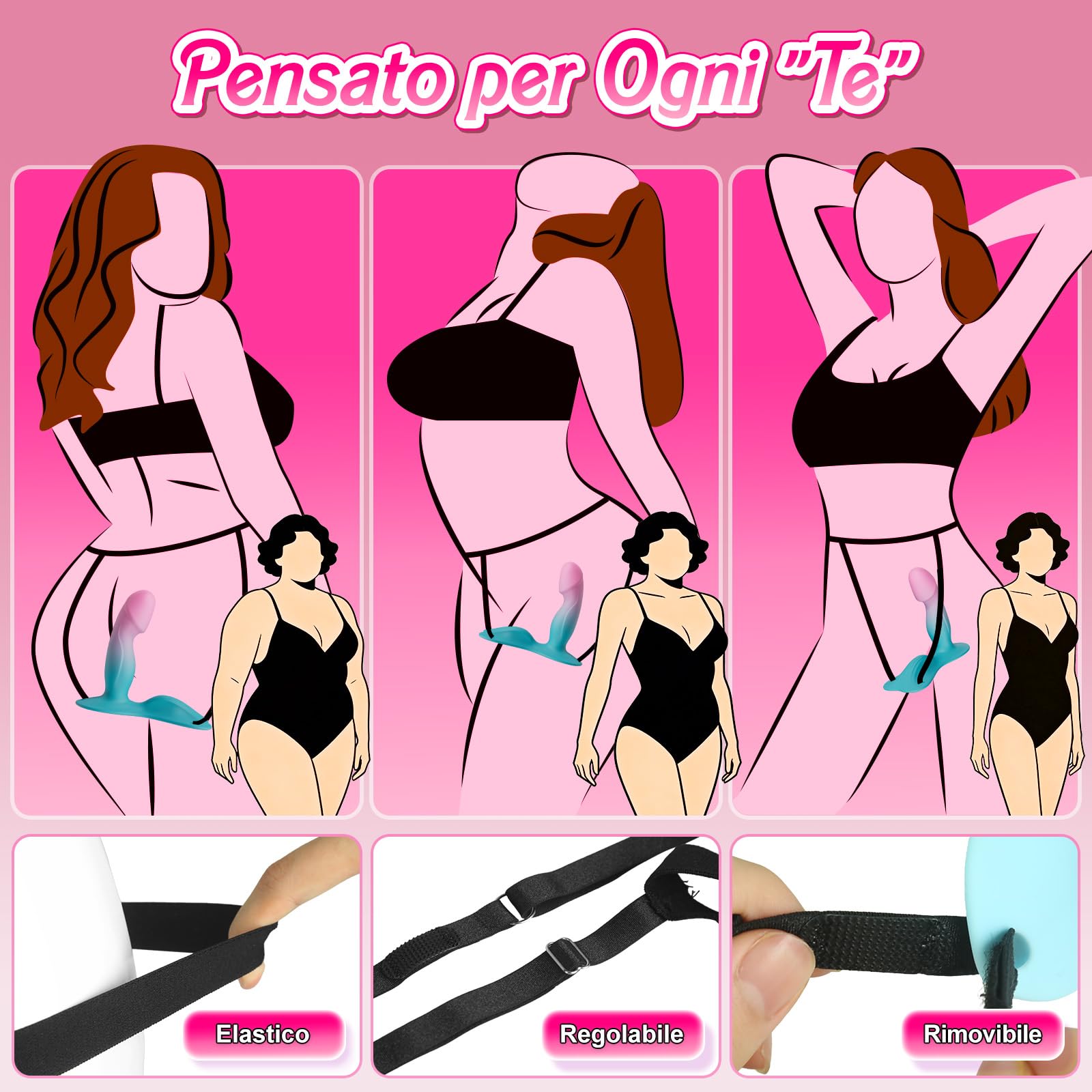 Vibratoreper Donna Professionale Sexytoysys Coppia - Dildo Realistico Vibratore Anale per Sedere e Cavalcare Vibratori Clidoride per Donne Punto G Squirting con Cintura Sex Toys Sessuali per Donna