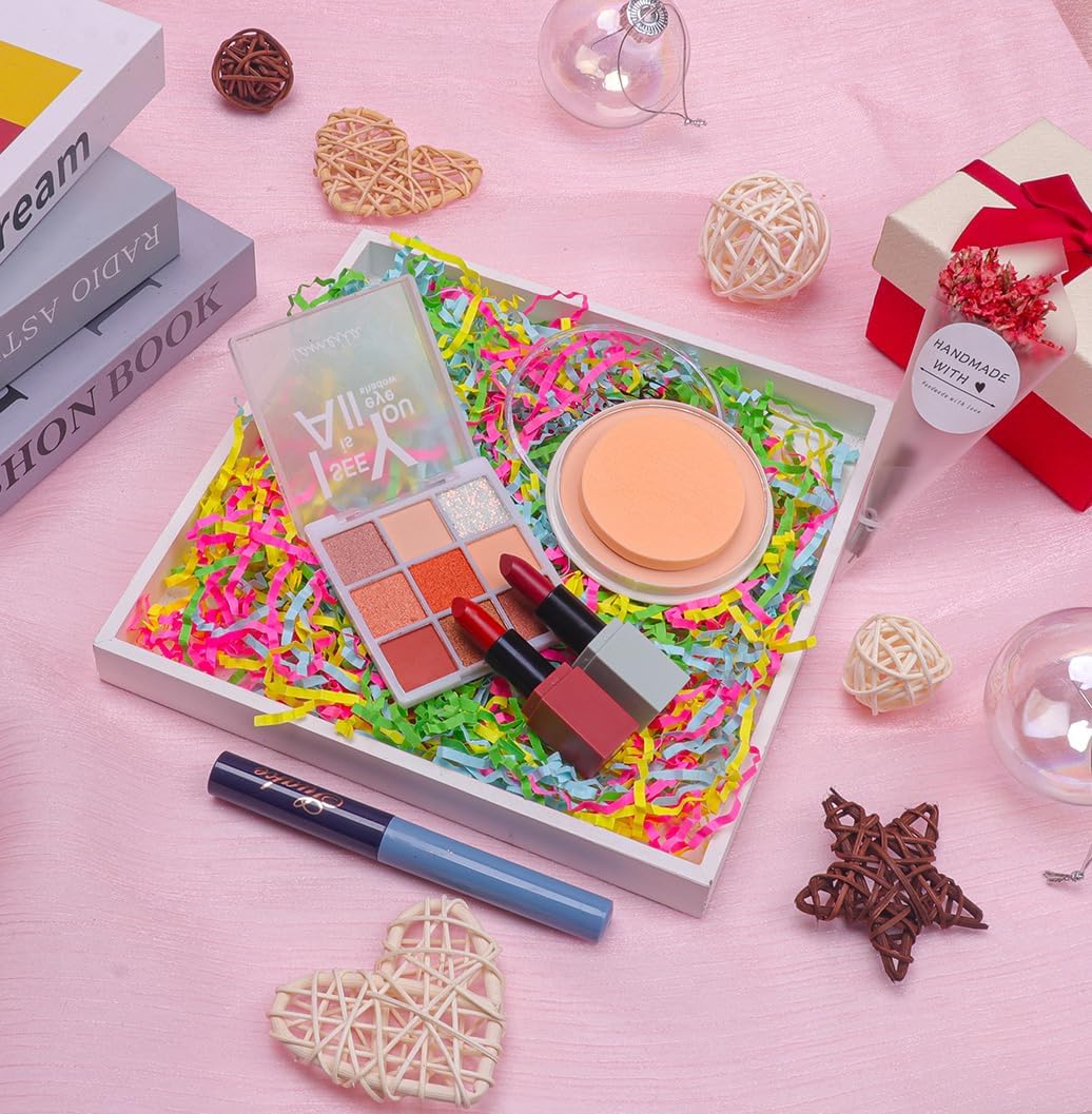 Zwish 230Grams/1/2LB Colored Crinkle Cut Paper Shred Filler Gift Box Filler Paper for Easter Days, Valentine's Day Christmas Gift Box Filling - Image 4