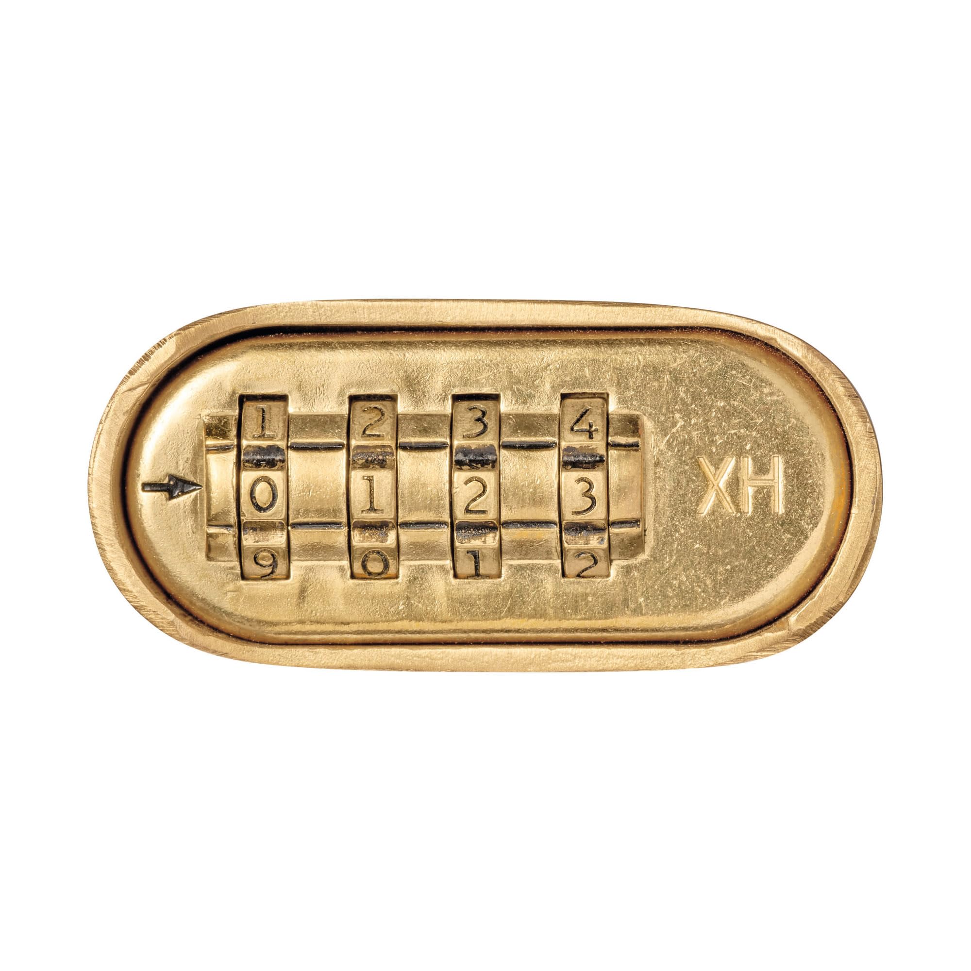 ABUS Cadenas à combinaison 180IB/50 - Cadenas en laiton - résistant aux intempéries - avec code numérique réglable individuellement - niveau de sécurité ABUS 5 - couleurs laiton