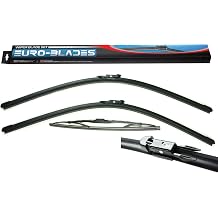 RKX Front + Rear Windshield Wiper Blades set of 3 compatible with Audi Q7 26 26 13 2006-2015 Front Wiper Set with Rear