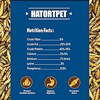 Vista 3 de Hatortpet Larvas de mosca soldado negro secado alto calcio 5LB para pollos, pájaros, reptiles