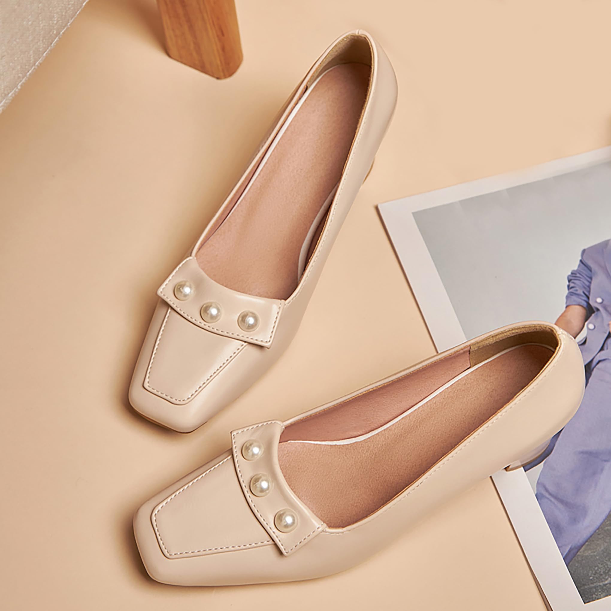 Bviennic Decollete Donna Tacco Largo Medio Numero 33.5-43