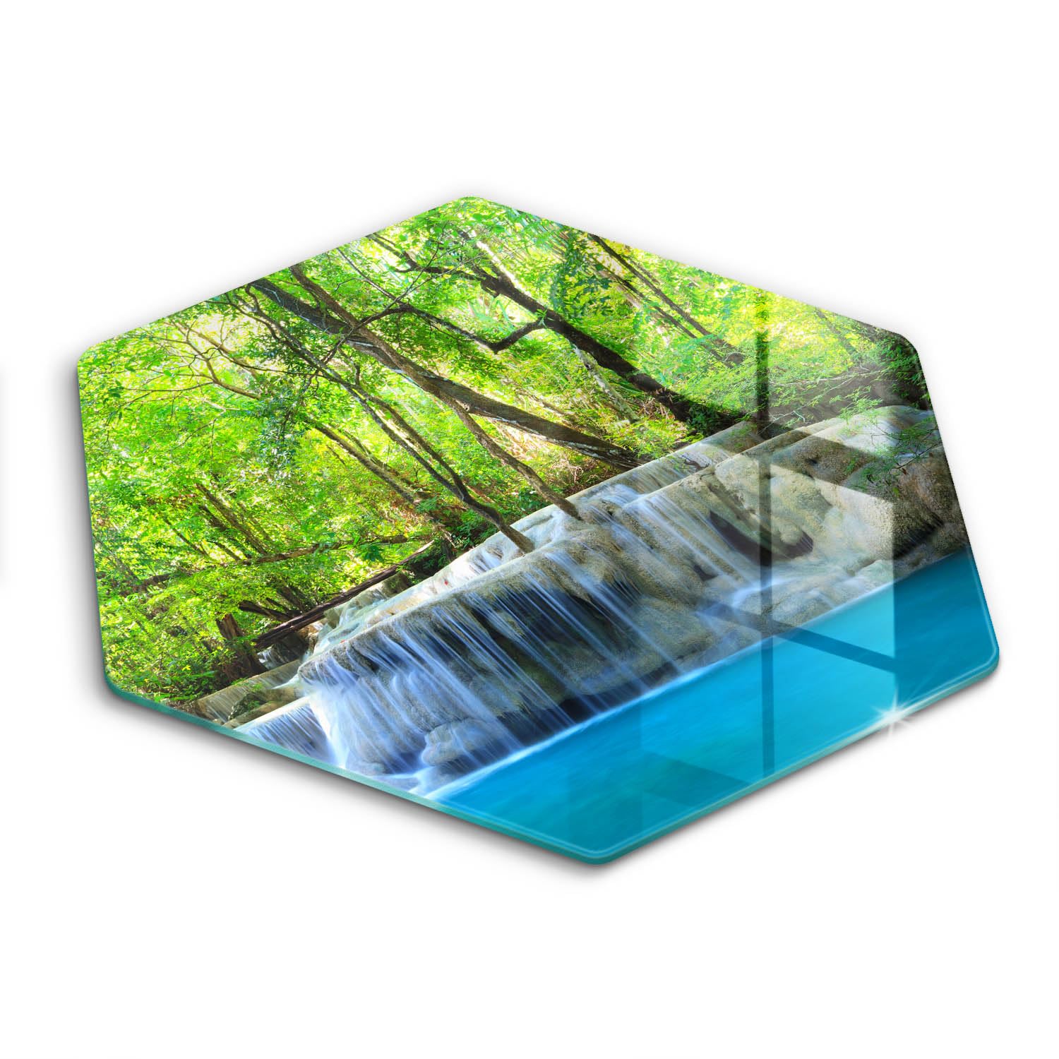 Plaque de protection induction hectagonale ultra résistante de 40cm Wallfluent