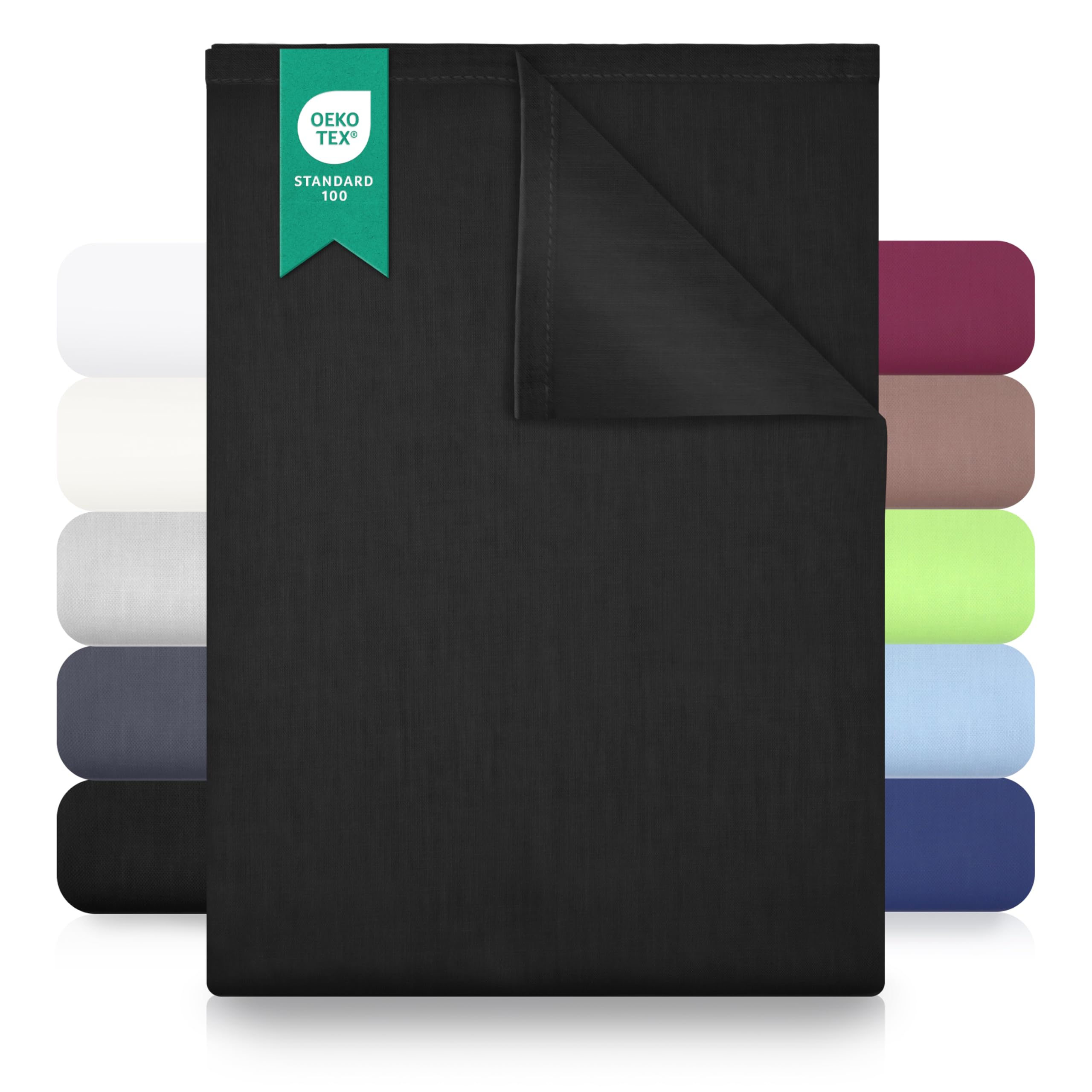 GREEN MARK Textilien Klassische Bettlaken – Flaches Laken aus 100% Baumwolle, ohne Gummi, hautfreundlich, pflegeleicht, bei hohen Temperaturen waschbar