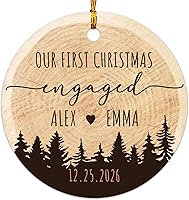 Vista 16 de BigTees ORN-BTG1000OR-DS15 - Adorno personalizado para el Sr. y la Sra. Adorno personalizado para el nombre del Sr. y la Sra. Primero como pareja