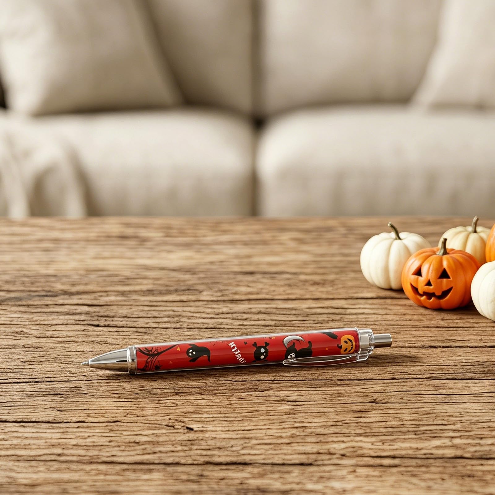 Operitacx 24 penne regalo per feste di Halloween: penne gel retrattili spettrali - punta a sfera da 1,0 mm, articoli di cancelleria per scuola e ufficio, regali per insegnanti, premi per la classe,