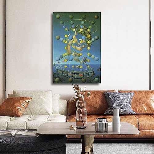 Vista 55 de 40 pinturas famosas de Dali - Salvador Dalí - El Ángelus arquitectónico del mijo - Póster artístico en lienzo y arte de pared, póster moderno