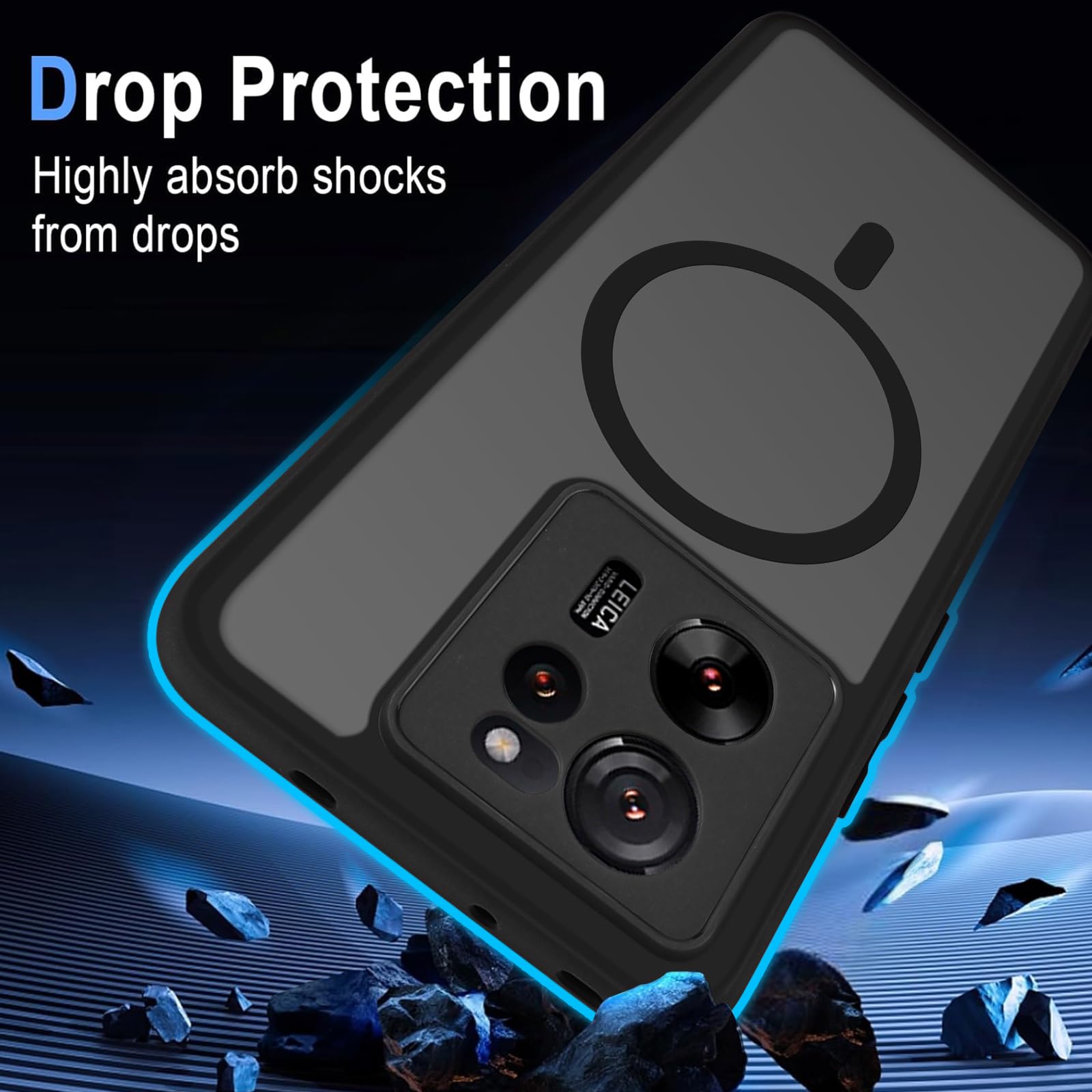 Custodia Xiaomi 13 Pro, con supporto ad anello e supporto